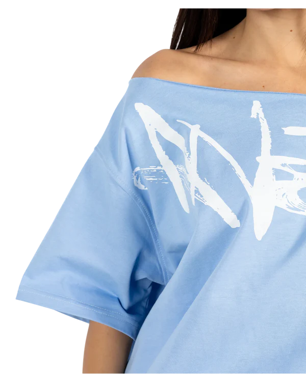 Anetos signature printed Off Shoulder top