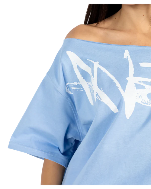 Anetos signature printed Off Shoulder top
