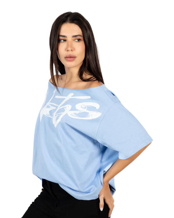 Anetos signature printed Off Shoulder top
