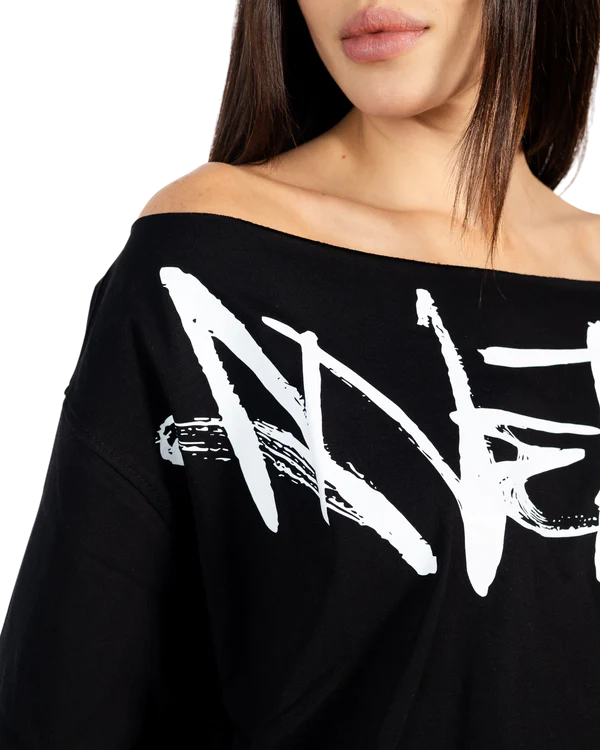 Anetos signature printed Off Shoulder top