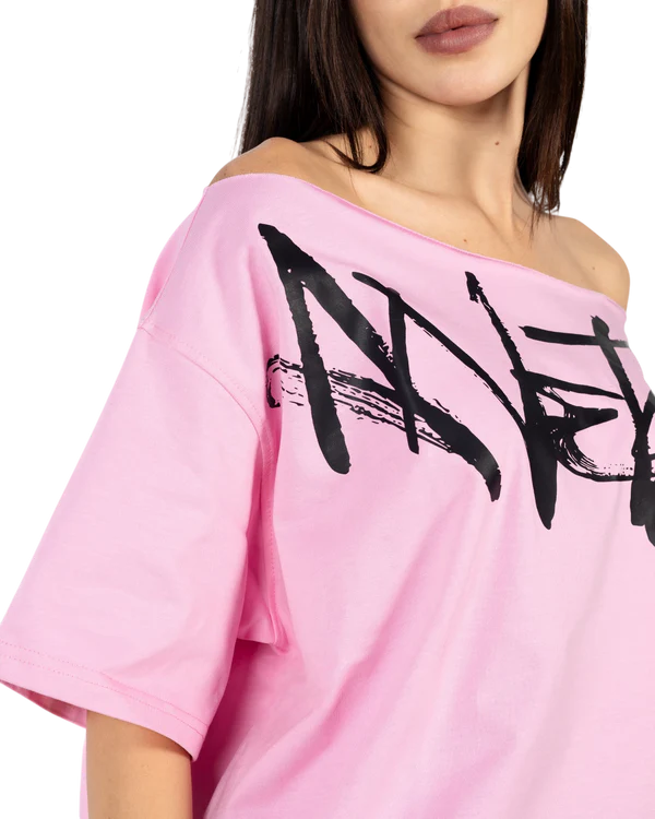 Anetos signature printed Off Shoulder top