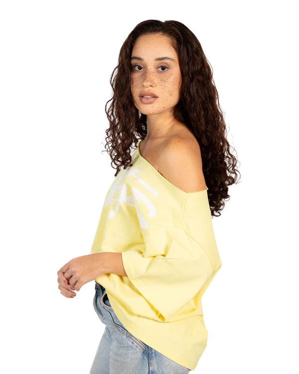 Anetos signature printed Off Shoulder top