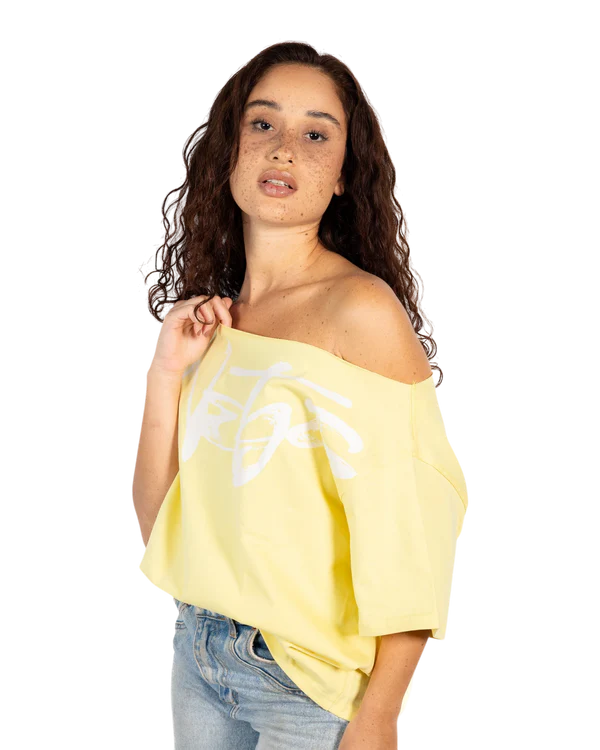 Anetos signature printed Off Shoulder top